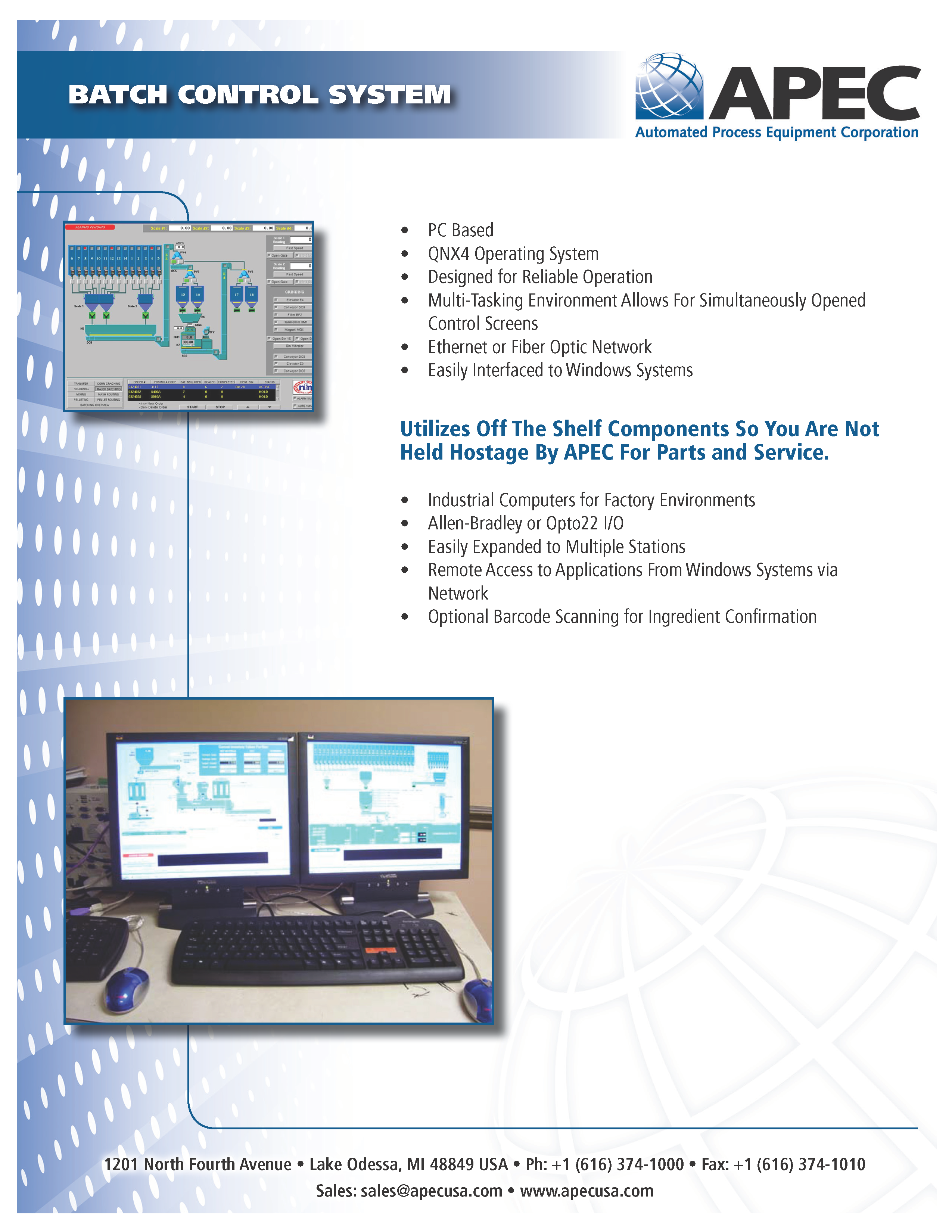 APEC Batch Control System Specs