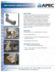 Mistcoaster liquid application spec sheet