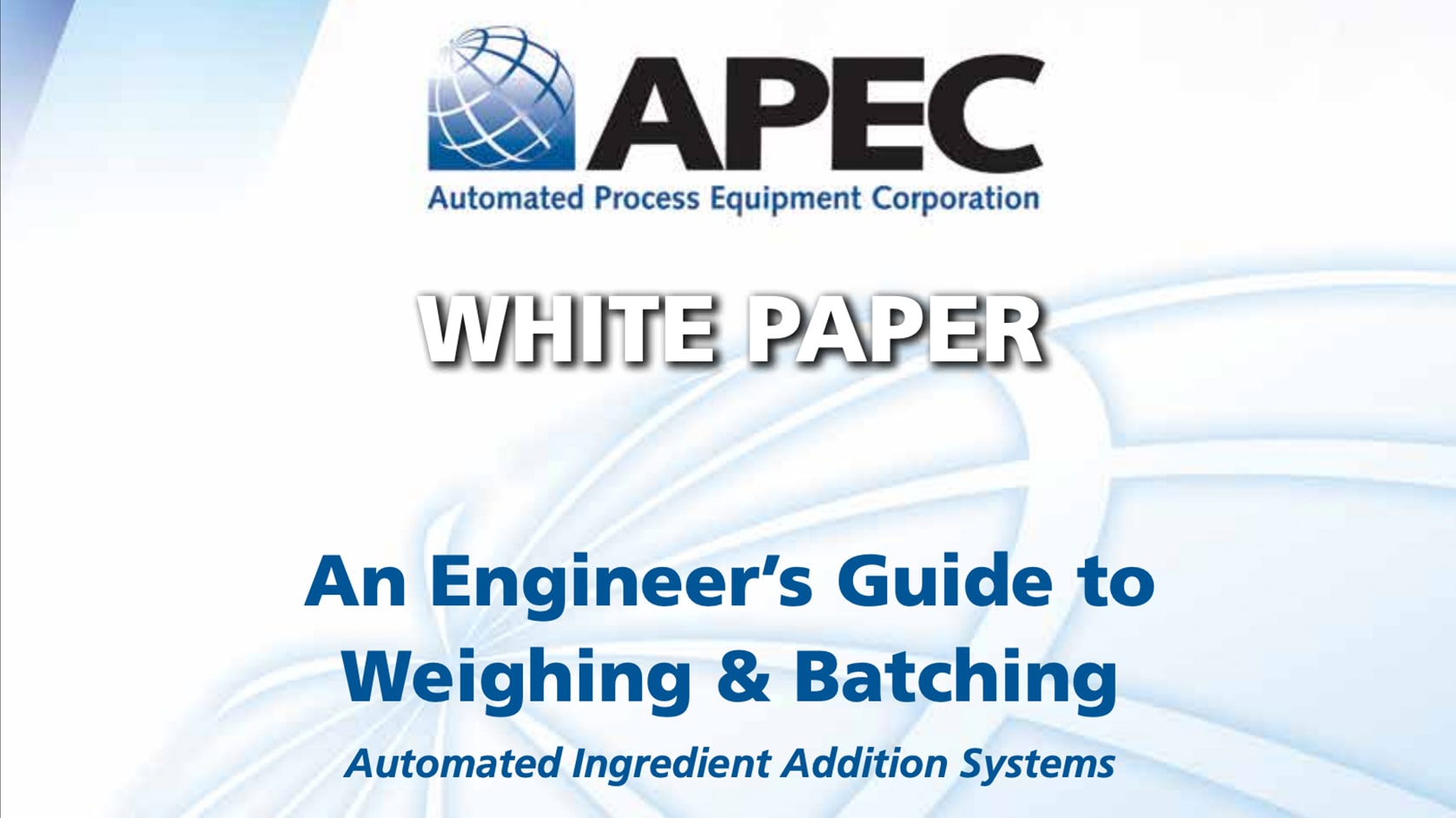 Engineer’s Guide to Weighing and Batching