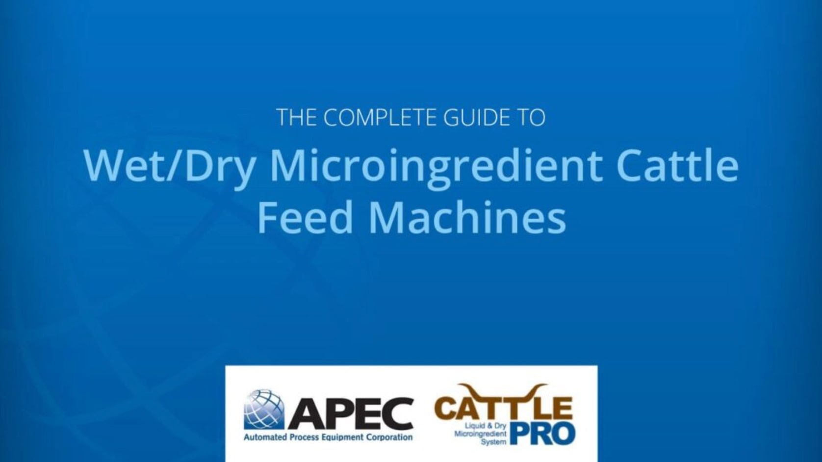 Wet/Dry Micro-ingredient Cattle Feed Machine